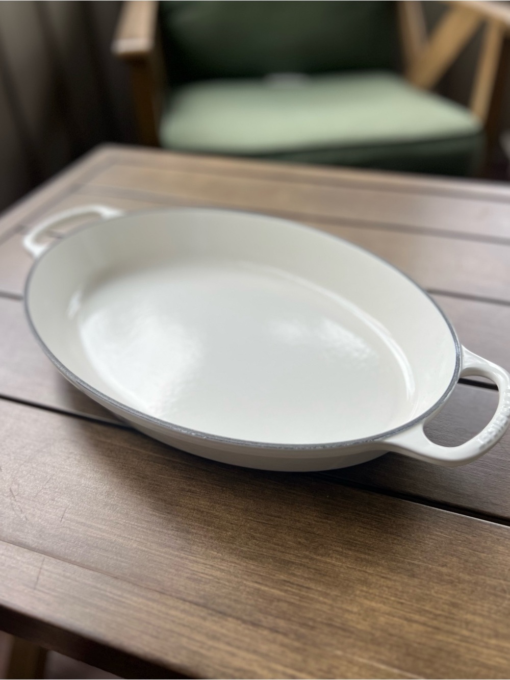 New — Le Creuset Signature Oval Baker White NWT 3 Quart
